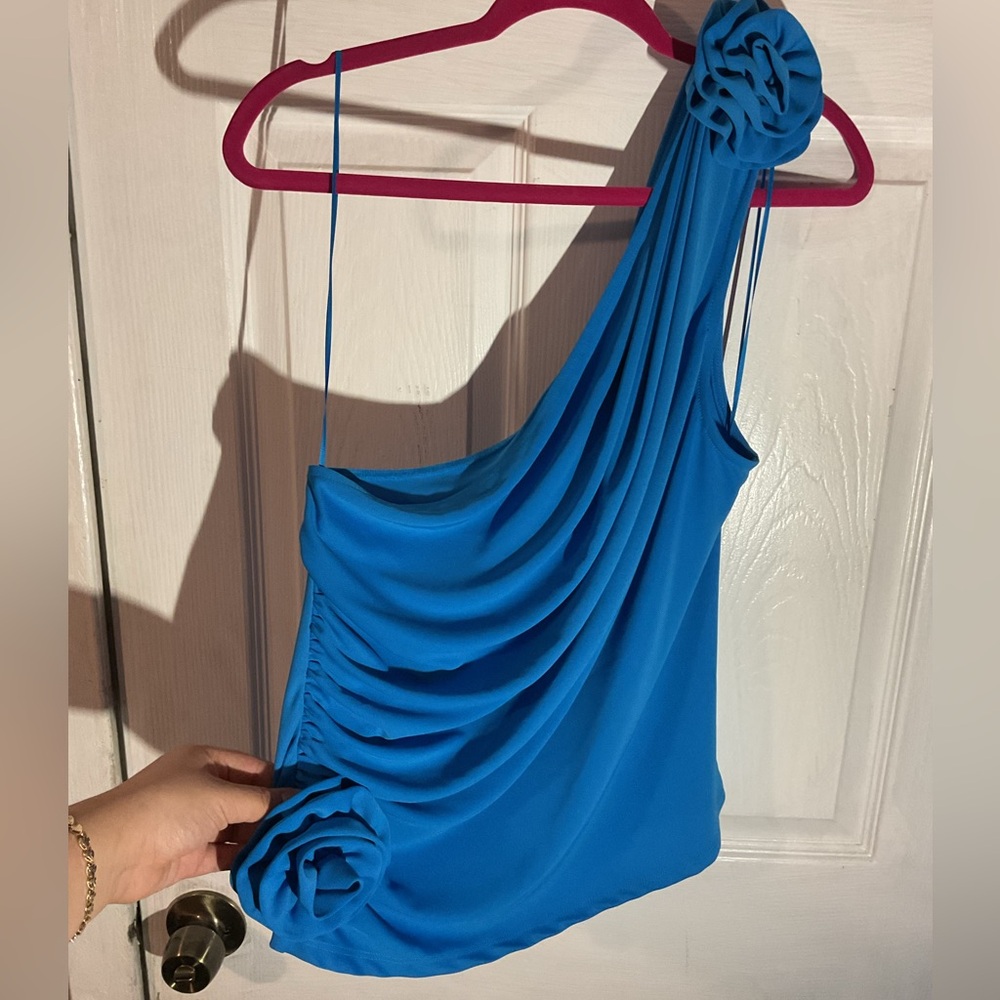 New with tags blue of shoulder blouses